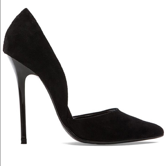 Steve Madden Varcityy Heel Black Suede - Picture 2 of 6